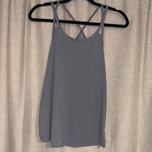 Gray Strappy Women's Top